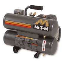 Mi-T-M Corp 1 1/2 HP 110V Twin Stack Compressor, 4.1 CFM @ 100 PSI