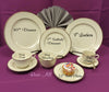 Luncheon Plate 9 Ivory with Gold Trim