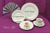 Bread and Butter Plate 7 White with Swirl Trim