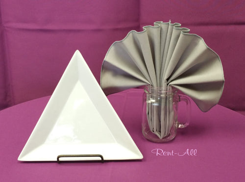 Triangle Plate White