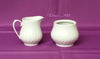 White Sugar Bowl 6 1/2 oz. and Creamer 7 oz.