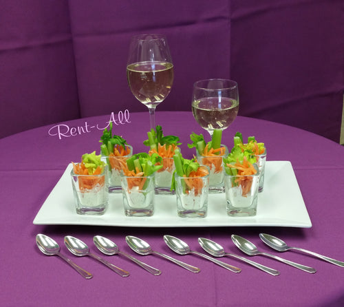 15x8 White Rectangle Platter