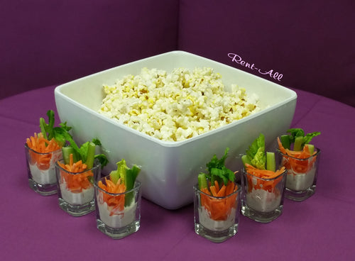 White Square Bowl 10x10