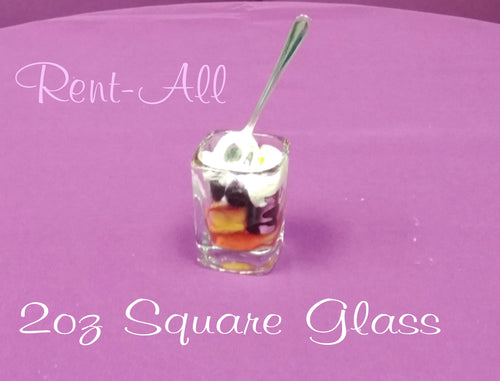 Glassware, Square 2oz