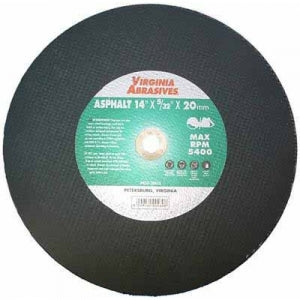 Cut Off Saw Abrasive Blades, Hand Held 14 x 5/32 x 1 Asphalt