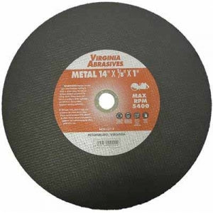 Cut Off Saw Abrasive Blades, Hand Held 14 x 1/8 x 1 Metal