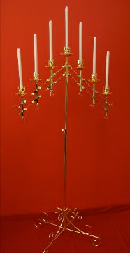 Gold 7 Candle Candelabra