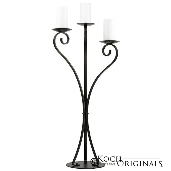 Bronze 3 Pillar Candle Candelabra