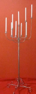 Silver 9 Candle Candelabra